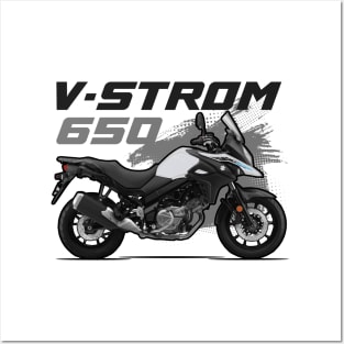 V-Strom 650 - White Posters and Art